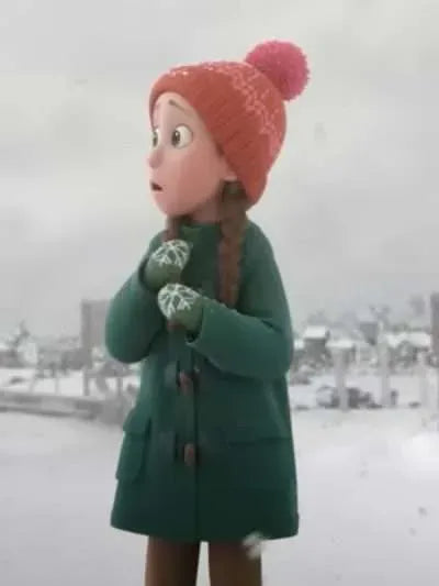 Sam Beccles That Christmas 2024 Green Hooded Jacket