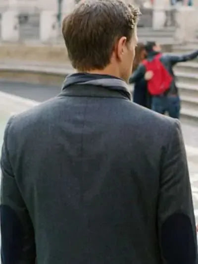 Sam Page Christmas in Rome Grey Blazer