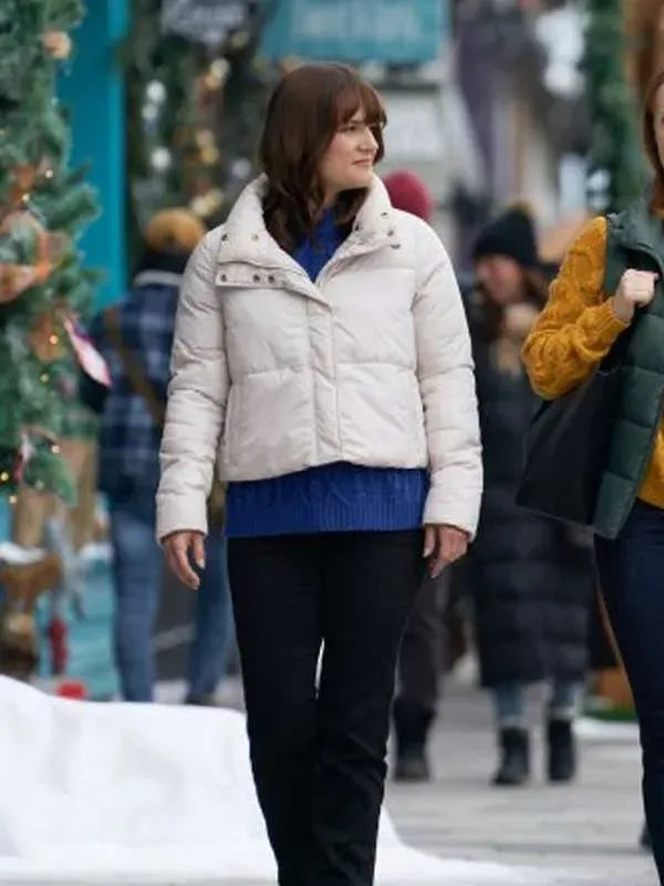 Sarah Booth Our Christmas Mural White Jacket