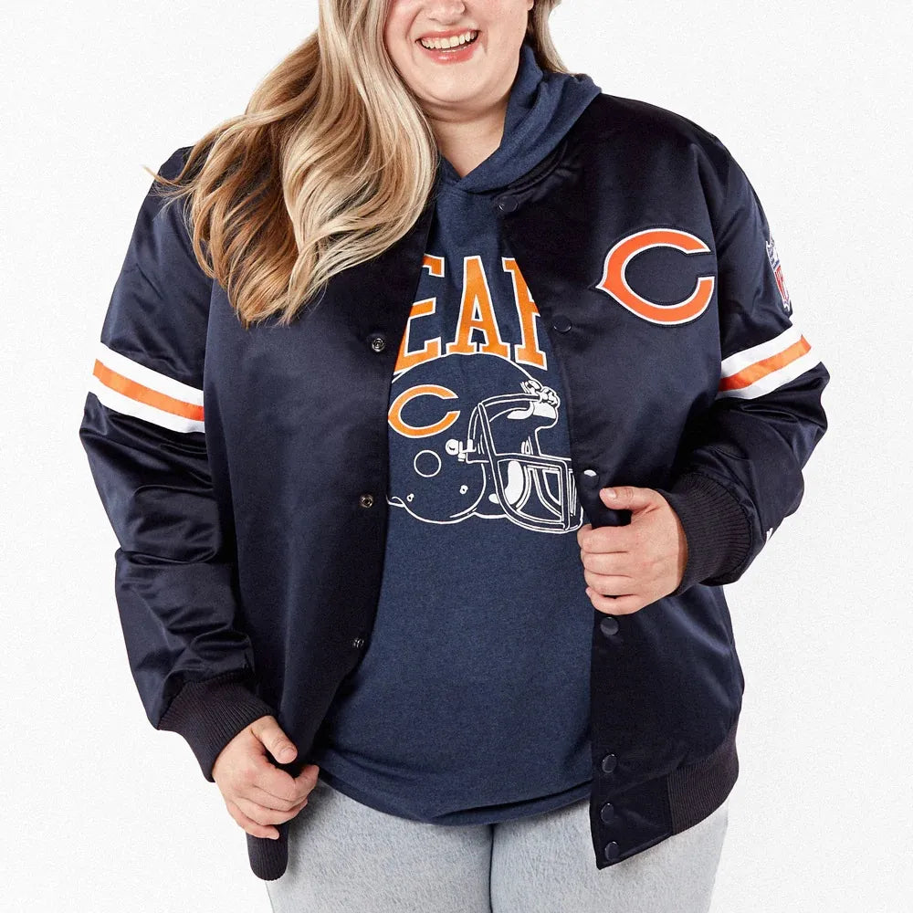 Starter Chicago Bears Heavyweight Satin Jacket