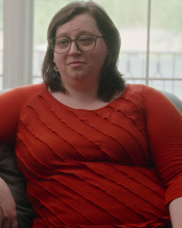 Surviving Mormonism with Heather Gay Diagonal Ruffled Top