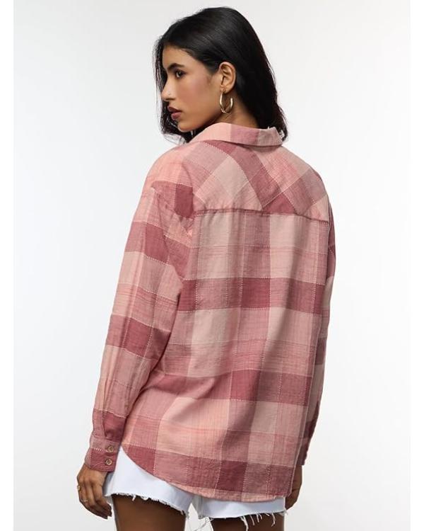 Surviving Mormonism with Heather Gay Pink Plaid Shirt
