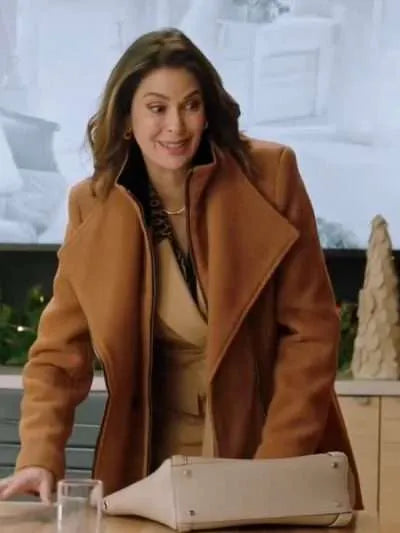 Teri Hatcher How to Fall in Love by Christmas Brown Coat