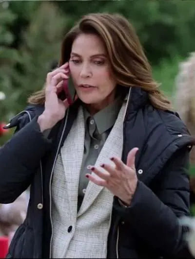 Teri Hatcher How to Fall in Love by Christmas Puffer Jacket