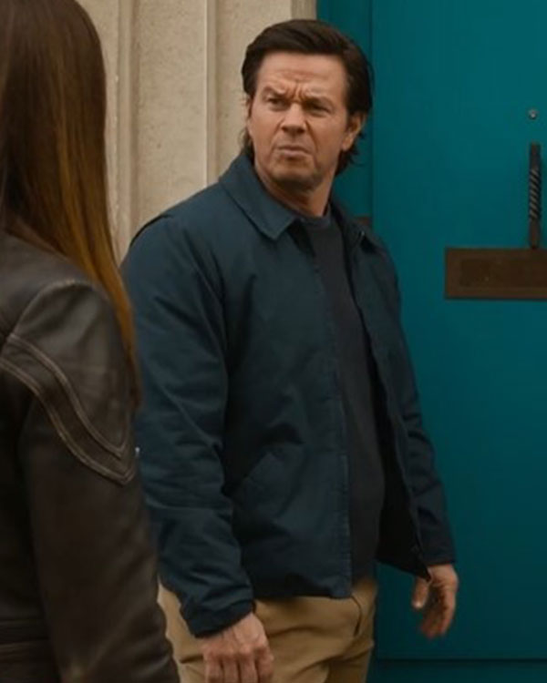 The Family Plan 2 Mark Wahlberg Blue Jacket