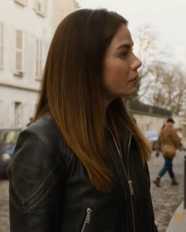 The Family Plan 2 Michelle Monaghan Black Leather Jacket