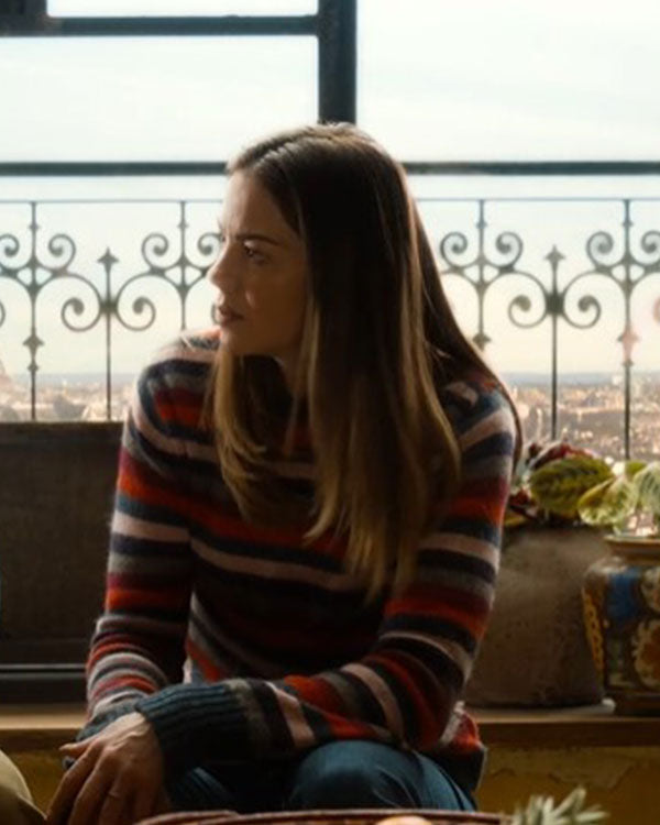 The Family Plan 2 Michelle Monaghan Striped Sweater