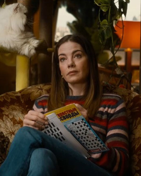 The Family Plan 2 Michelle Monaghan Striped Sweater