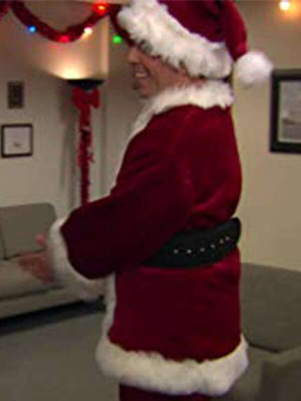 The Office Series Ed Helms Santa Costume Jacket