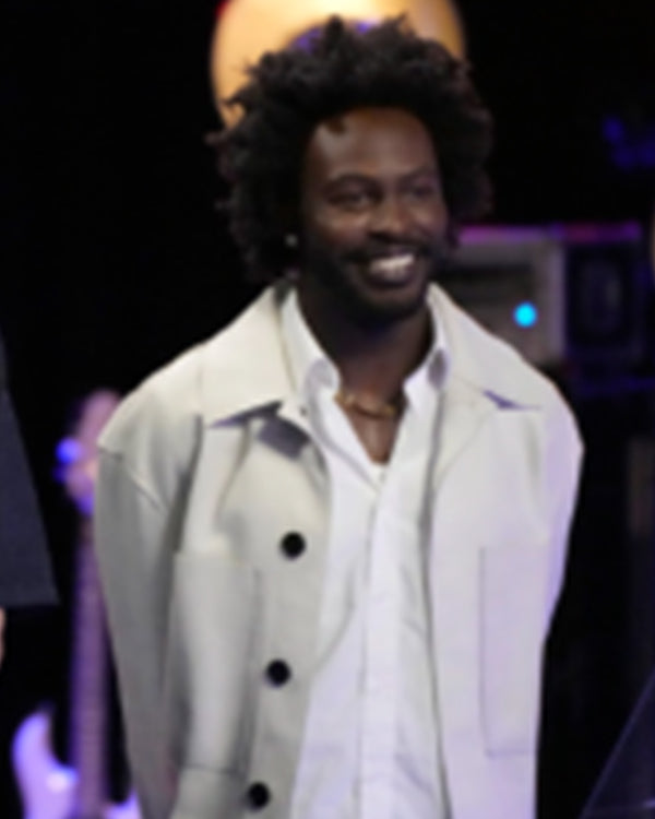 The Voice S28 Conrad Khalil White Jacket