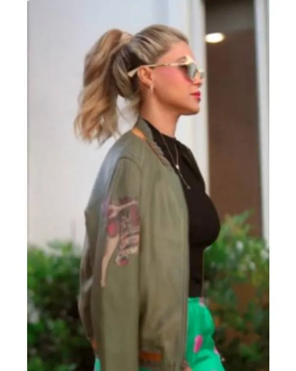 The Valley Persian Style S01 Sky Asakari Green Bomber Jacket - The America Jackets