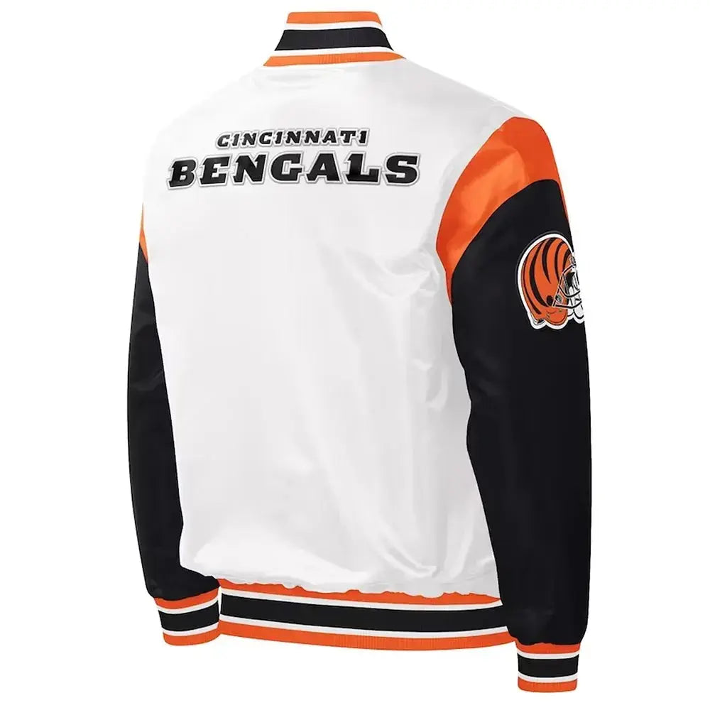 Throwback Warm Up Pitch Cincinnati Bengals Jacket Rackup