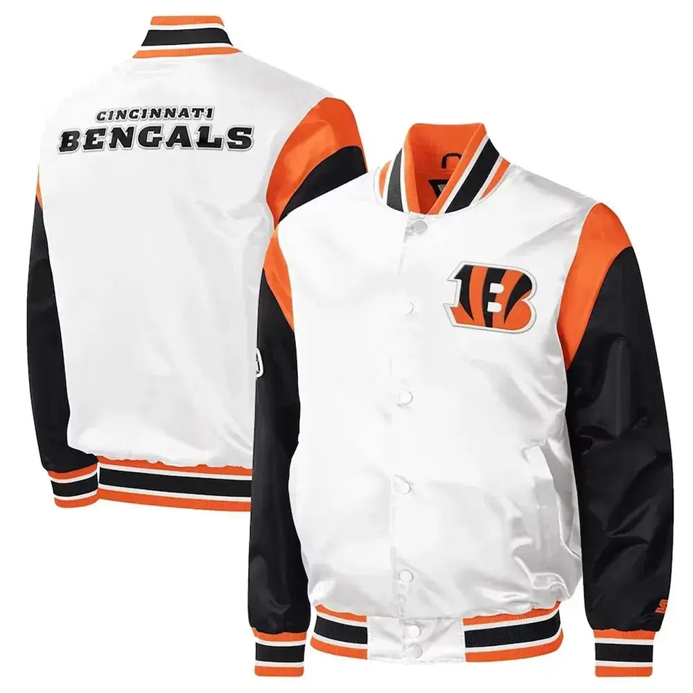 Throwback Warm Up Pitch Cincinnati Bengals Jacket Rackup