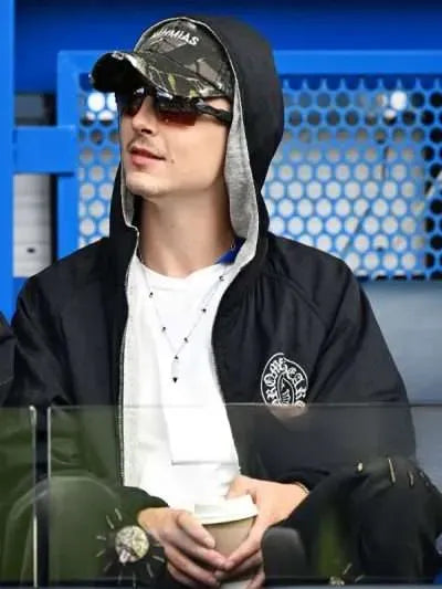 Timothee Chalamet Premier League Match Black Hoodie