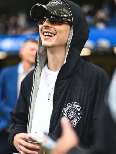 Timothee Chalamet Premier League Match Black Hoodie