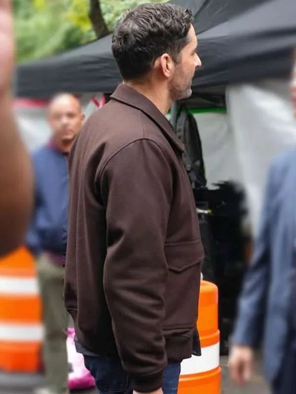 CIA Tom Ellis Brown Bomber Jacket