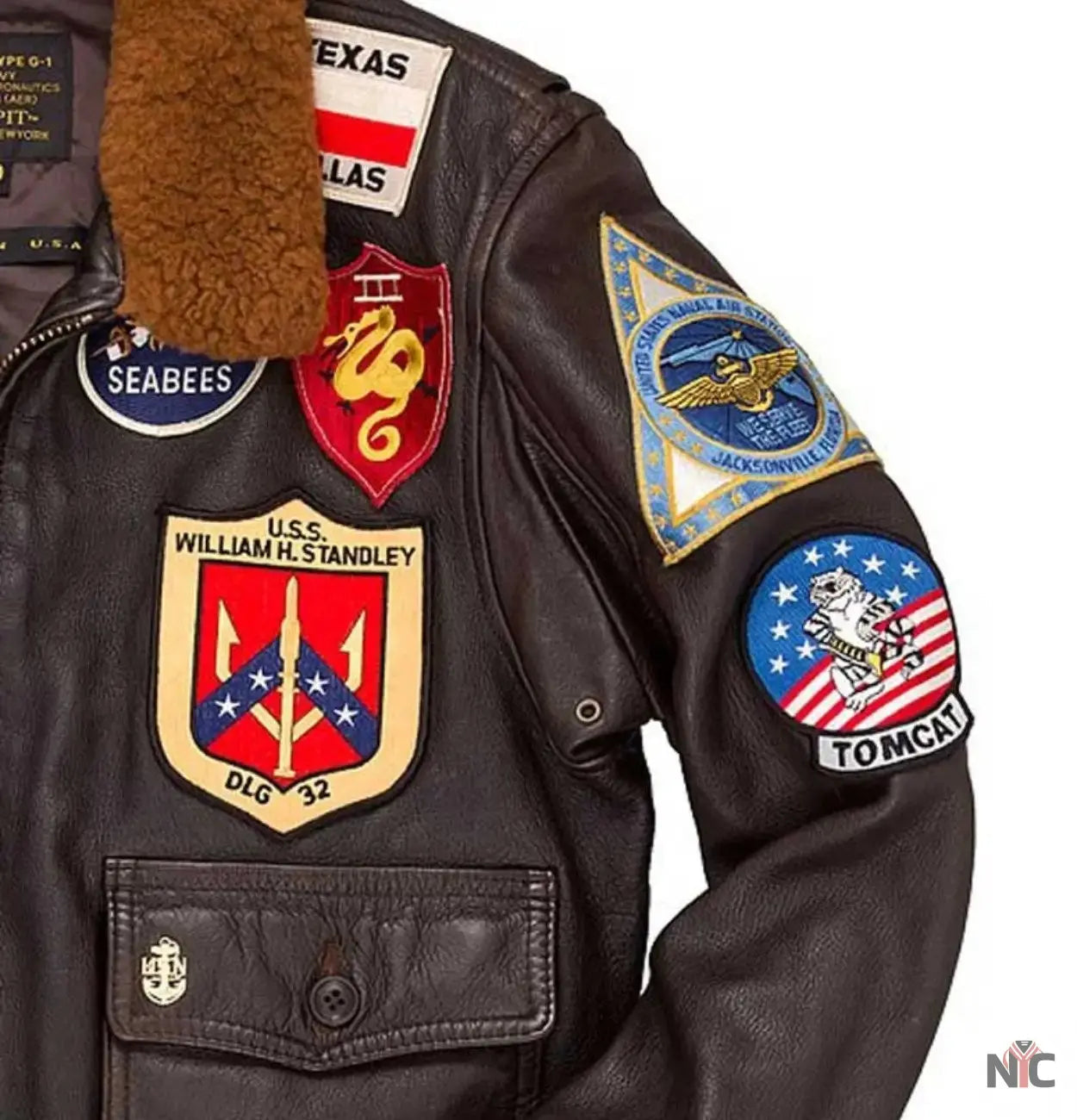 Top Gun-2 Leather Flight Jacket Clanton Jacket