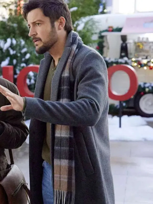 Tyler Hynes Time for Him to Come Home for Christmas Wool Coat