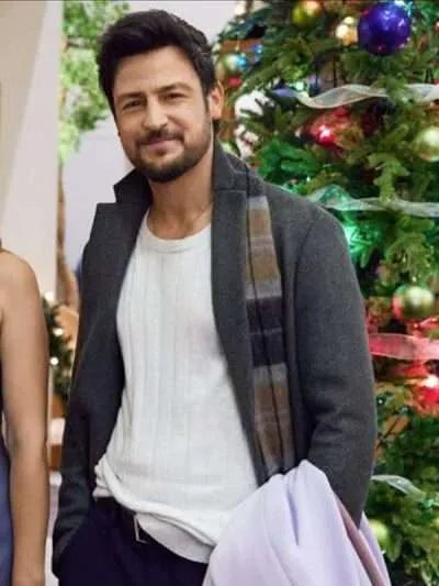 Tyler Hynes Time for Him to Come Home for Christmas Wool Coat