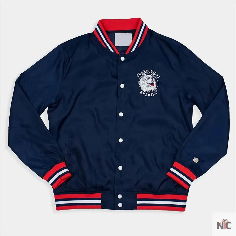 University of Connecticut Script Bomber Jacket Clanton Jacket