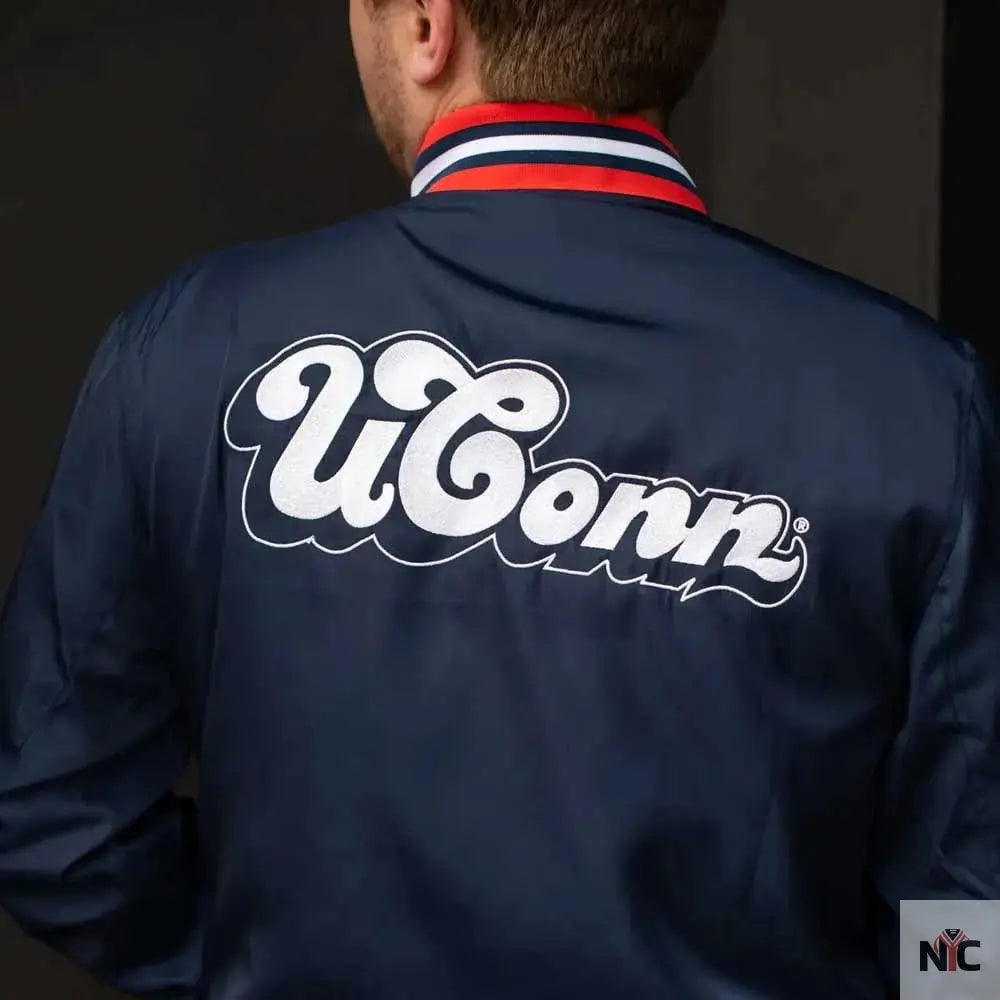 University of Connecticut Script Bomber Jacket Clanton Jacket