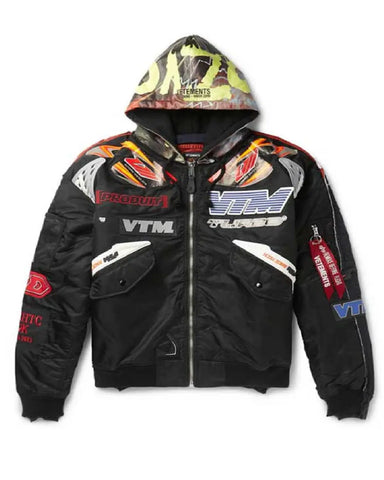 Elite Vetements X Alpha Industries Hooded Racing Jacket