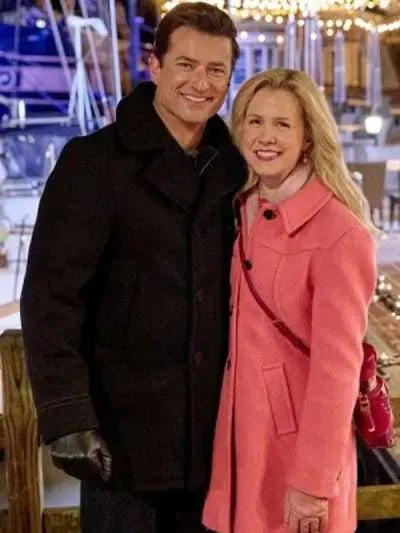 Wes Brown A Newport Christmas Black Wool Coat