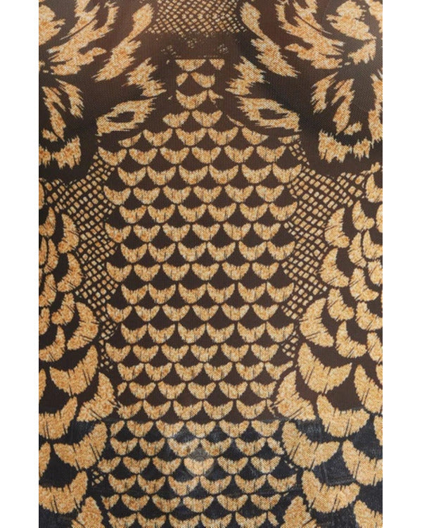 XO Kitty S02 Gia Kim Black & Brown Turtleneck Top