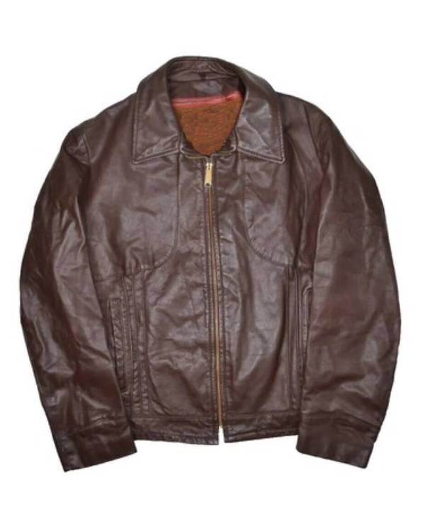 Palm Royale S02 Josh Lucas Brown Bomber Jacket