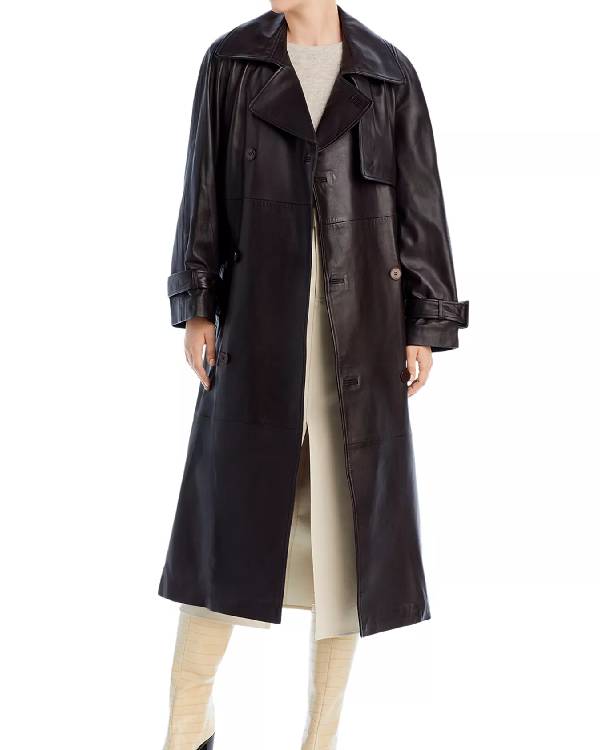 Only Murders in the Building Selena Gomez Leather Trench Coat