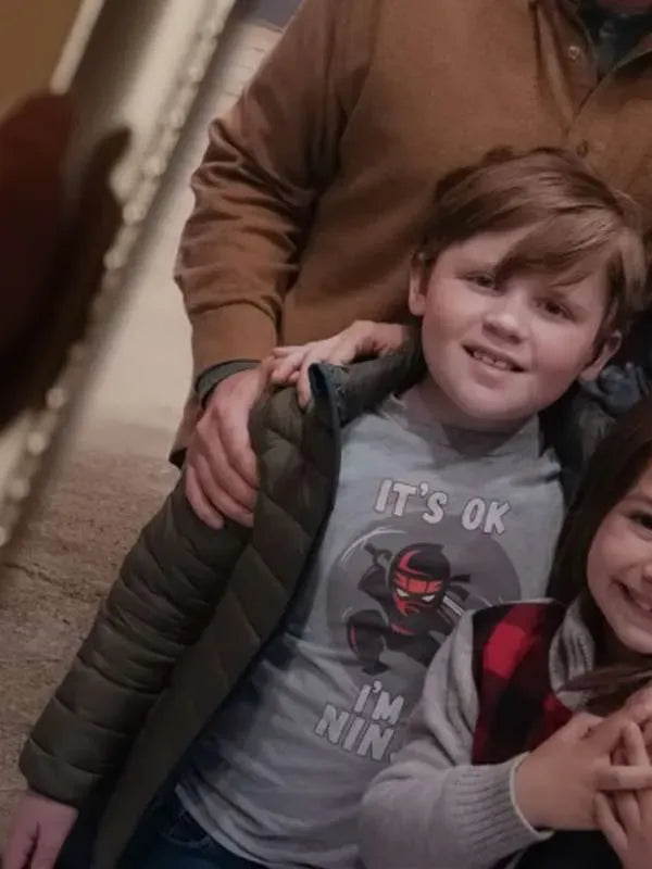 Wyatt Hunt Best Christmas Ever 2023 Green Puffer Jacket