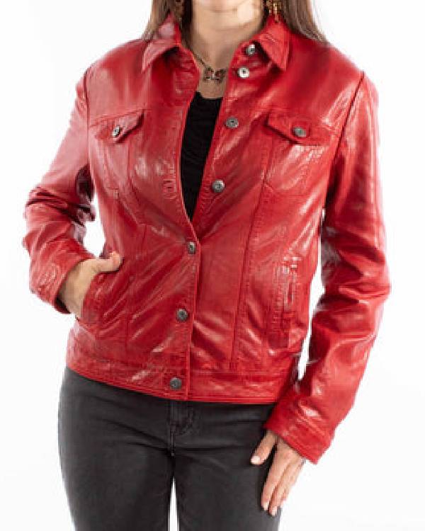 Murder in a Small Town Red Leather Jacket
