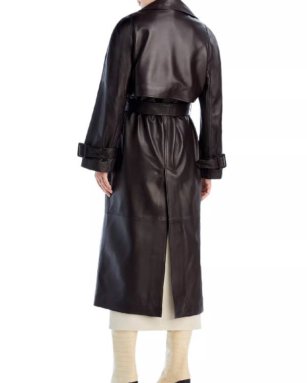 Only Murders in the Building Selena Gomez Leather Trench Coat